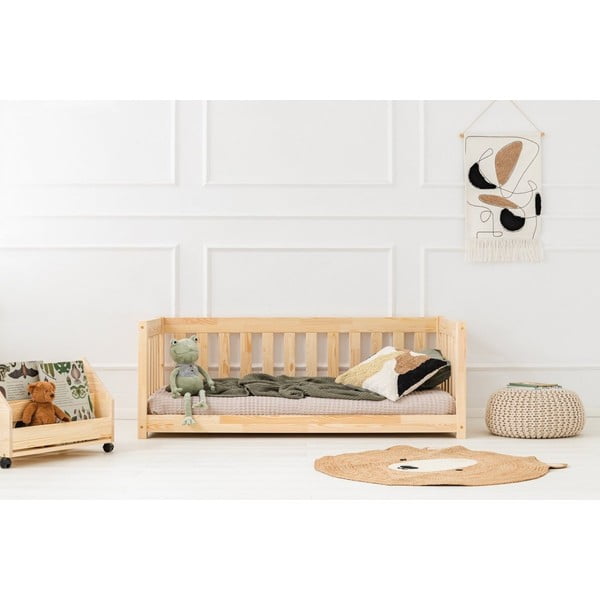 Detská posteľ z borovicového dreva v prírodnej farbe 80x160 cm CPP – Adeko