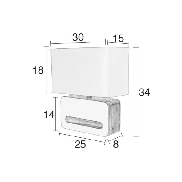 Čierna stolová lampa Zuiver Wood-image-4