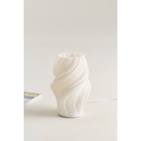 Biela plastová stolová lampa (výška  27 cm) Calais – Jotex-image-3