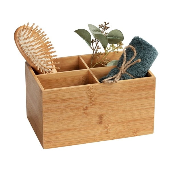 Bambusový kúpeľňový organizér so 4 priehradkami Wenko Terra-image-1