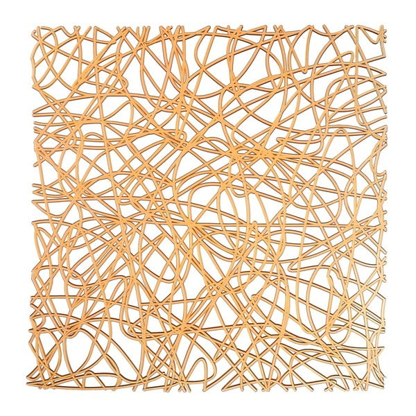 Oranžová podložka do drezu Wenko Sink Mat Cross, 30,5 × 30,5 cm