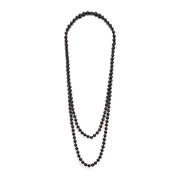 Čierny perlový náhrdelník GemSeller Leen