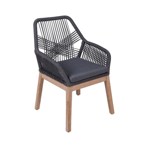 Sivá drevená záhradná stolička Pomona – Garden Pleasure