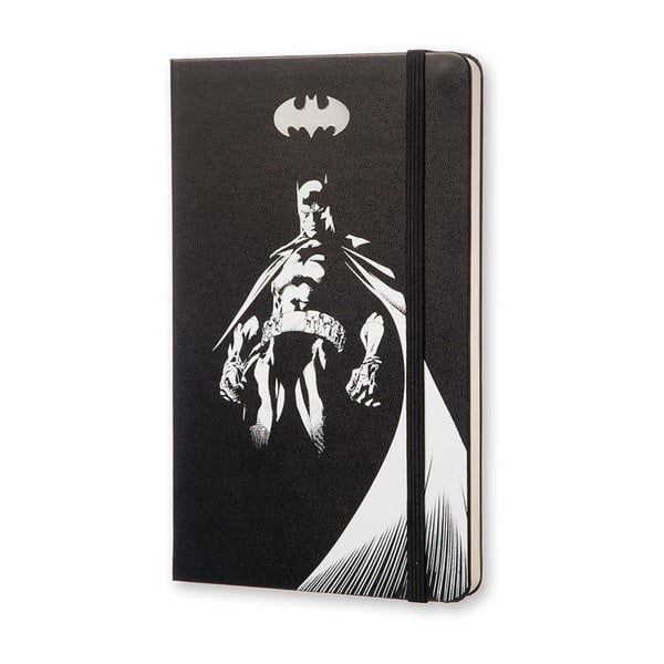 Veľký čierny zápisník Moleskine Batman, bez linajok