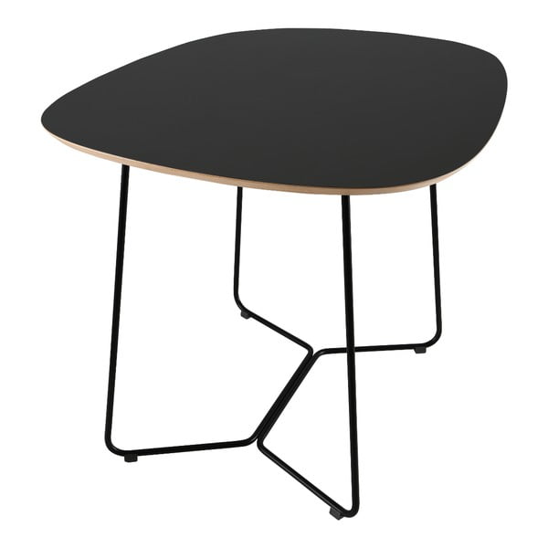 Čierny stôl s kovovými nohami IKER Maple X