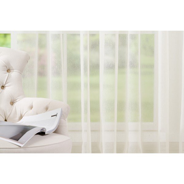 Krémovobiela záclona 300x260 cm Plano – Mendola Fabrics-image-2