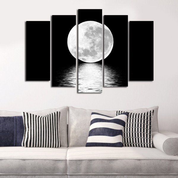 Viacdielny obraz White Moon, 105 × 70 cm-image-3