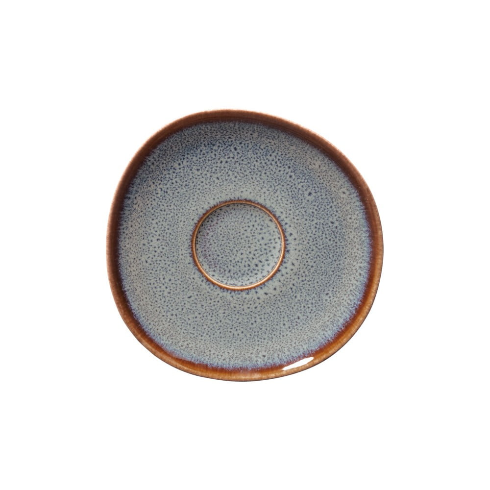 Sivo-hnedá kameninový tanierik Villeroy & Boch Like Lave, 15,5 x 15 cm