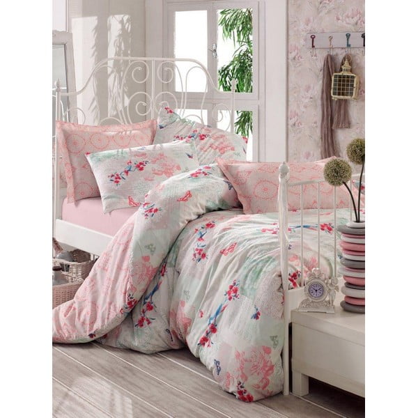 Ružová prikrývka na posteľ Love Colors Molly, 200 x 240 cm