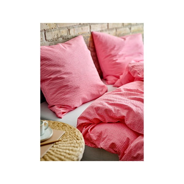 Ružové bavlnené obliečky na jednolôžko 140x200 cm Cheerful – Södahl-image-1