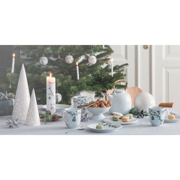 Biely hlboký  porcelánový tanier s vianočným motívom ø 21 cm Hammershøi Christmas – Kähler Design-image-4