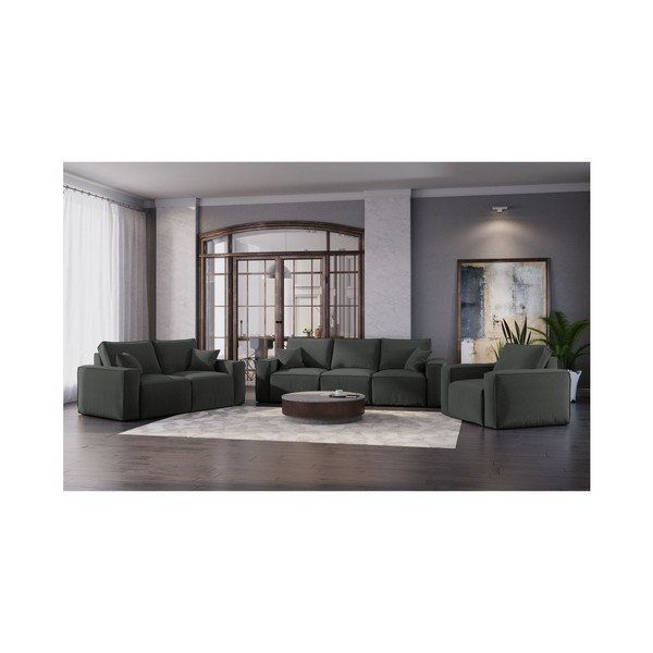 Tmavosivá pohovka Cosmopolitan Design Miami, 180 cm-image-4