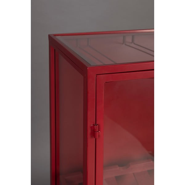 Červená kovová vinotéka počet fliaš 10, 65x103x35 cm Mori – Dutchbone-image-3