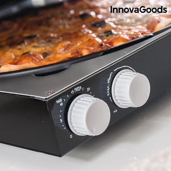 Elektrický box na pizzu s kuchárskou knihou InnovaGoods, výkon 1200W-image-4