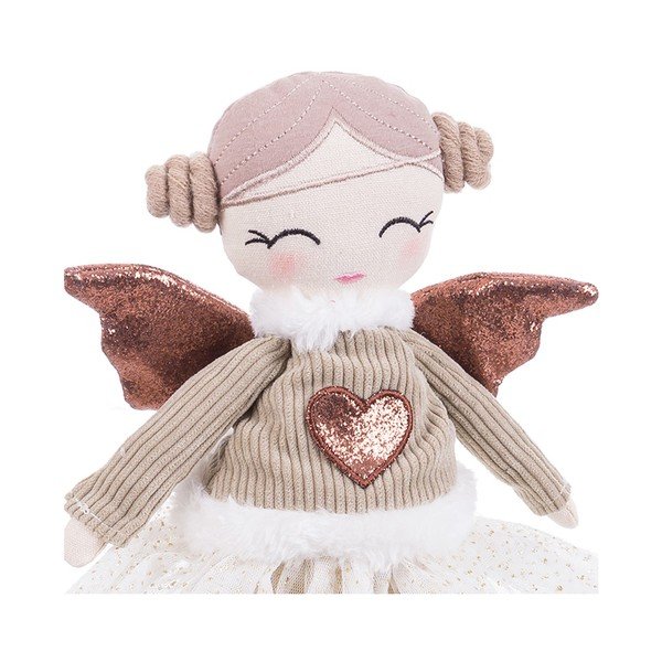 Látková vianočná figúrka (výška  42 cm) Angel Girl – Casa Selección-image-1
