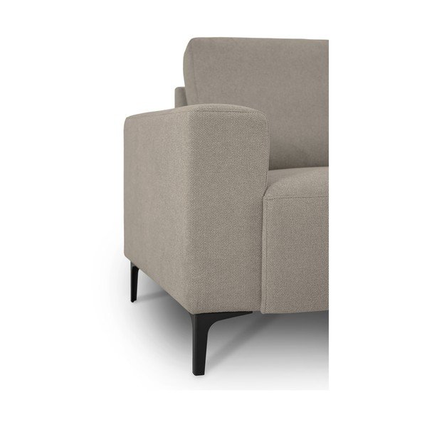 Svetlohnedá ženilková rohová pohovka (pravý roh/s leňoškou) Fabian – Scandic-image-4