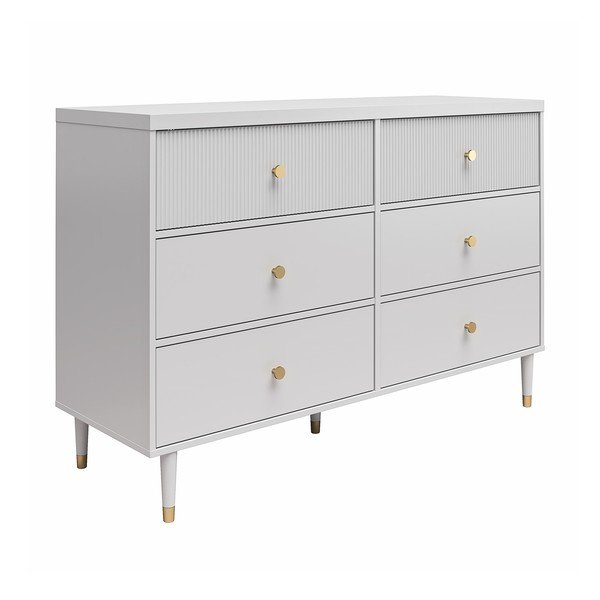 Sivá nízka komoda 138x93 cm Elizabeth – CosmoLiving by Cosmopolitan-image-2