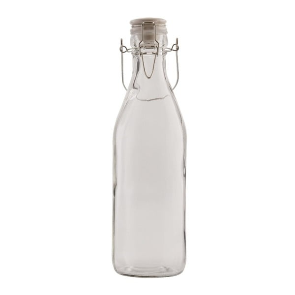 Sklenená fľaša s uzáverom Clayre & Eef, Ø 8 × 29 cm