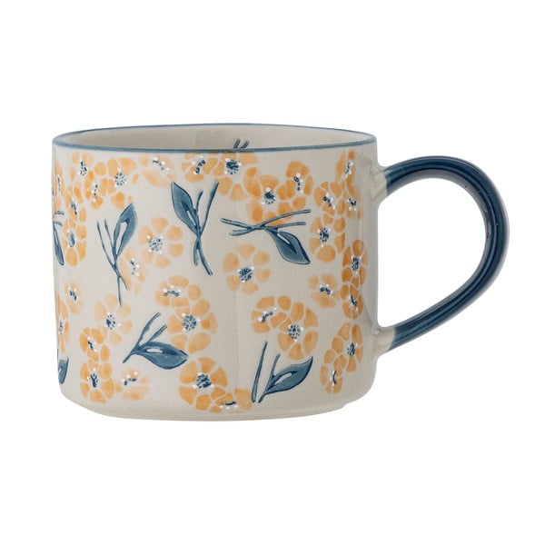 Modrý/béžový hrnček z kameniny 400 ml Myah – Bloomingville