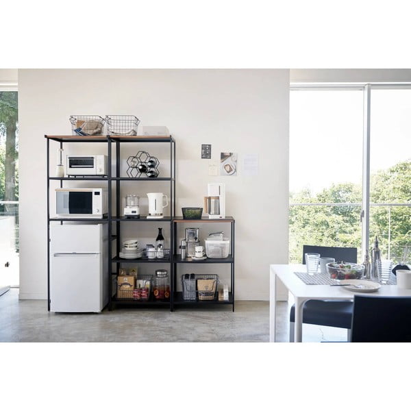 Matne čierny oceľový regál 60x90x46,5 cm Tower – YAMAZAKI-image-3