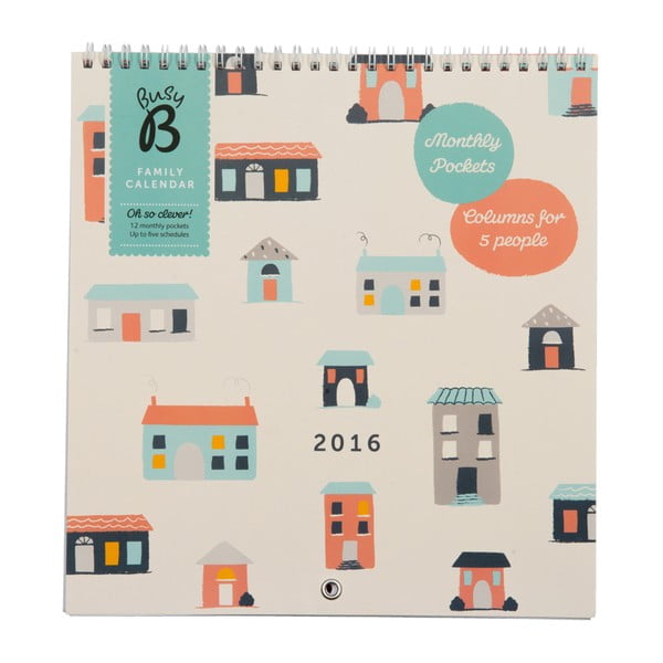 Rodinný kalendár Houses 2016