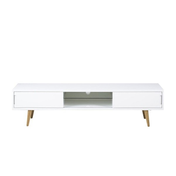 Biely TV stolík Actona Elise, 180 × 46 cm-image-1