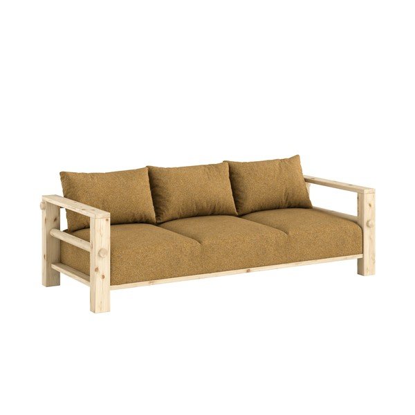 Okrovožltá pohovka 225 cm Bare – Karup