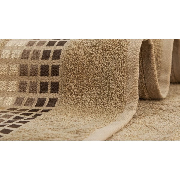 Hnedý bavlnený uterák 50x100 cm Darwin – My House-image-3