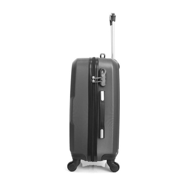 Tmavosivý cestovný kufor na kolieskach Hero Maroko, 37 l-image-3