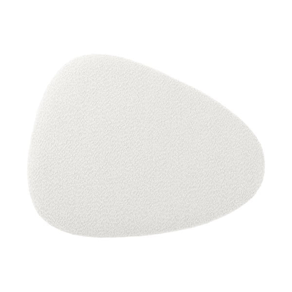 Biely taburet z textílie buklé Ada – Leitmotiv-image-3