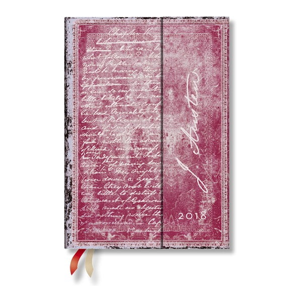 Diár na rok 2018 s horizontálnym rozložením Paperblanks Jane Austen Midi