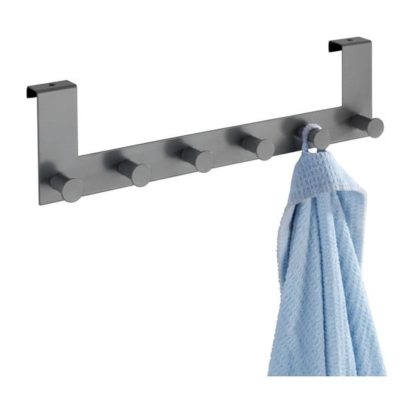 Sivý kovový vešiak na dvere 39 cm Celano – Wenko-image-3