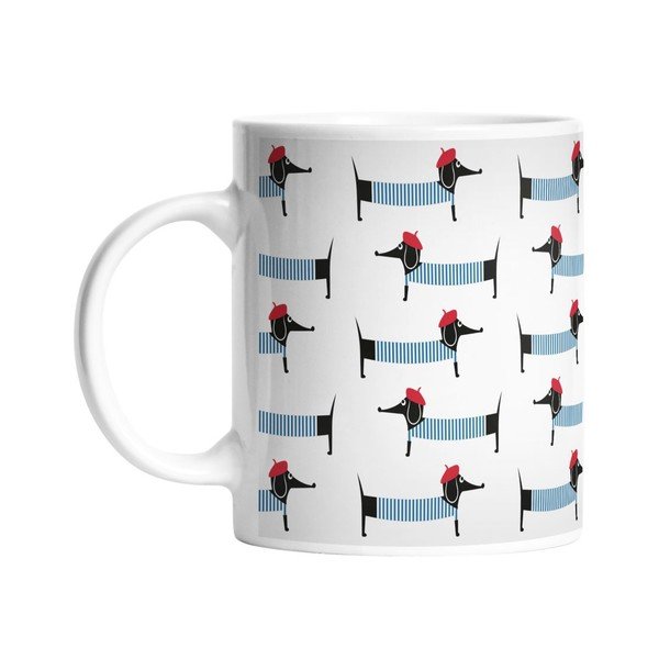 Keramický hrnček French Dachshunds, 330 ml-image-1