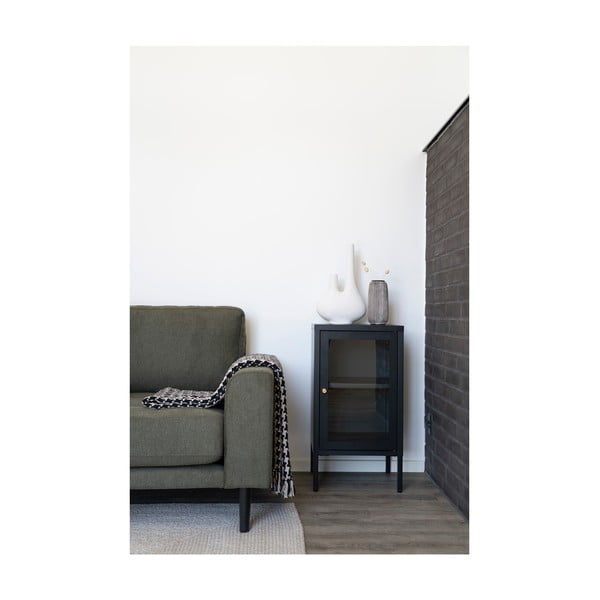 Čierna kovová vitrína 38x70 cm Dalby – House Nordic-image-4