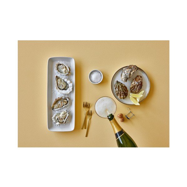 Krémovobiela kameninová servírovacia tácka Bitz, 38 x 14 cm-image-4