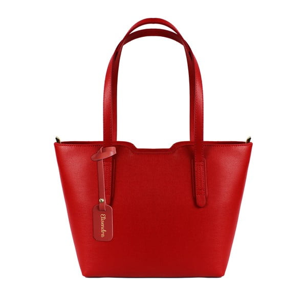 Červená kožená kabelka Maison Bag Alicia
