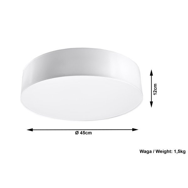 Biele stropné svietidlo Sollux Atis Ceiling-image-4