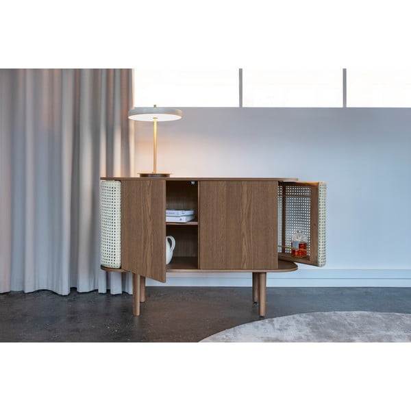 Nízka komoda v dekore duba v hnedo-prírodnej farbe 109x75 cm Treasures – UMAGE-image-1