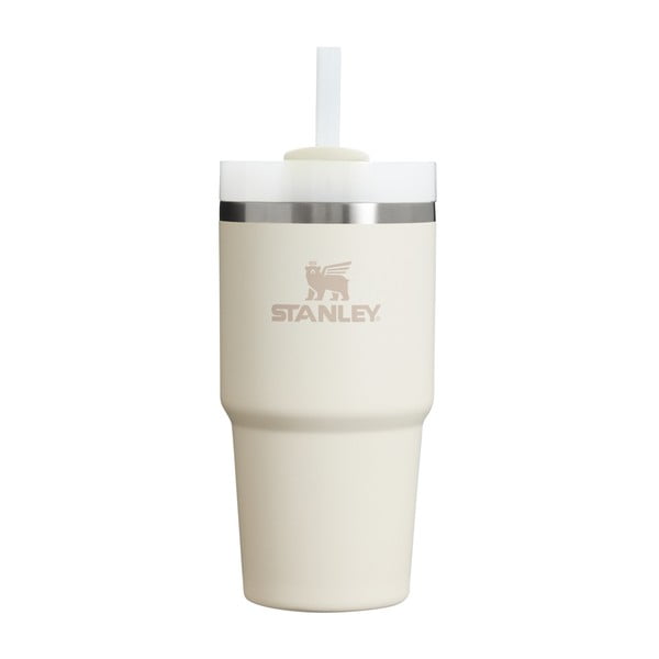 Krémovobiela termoska so slamkou z nehrdzavejúcej ocele 600 ml Quencher H2.0 FlowState Tumbler Cream – Stanley