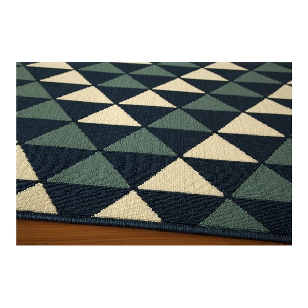 Modrý koberec Nourison Baja Huocho, 229 × 160 cm-image-1