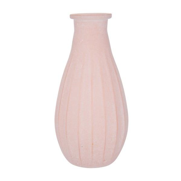 Sklenená váza Peach, výška 14 cm