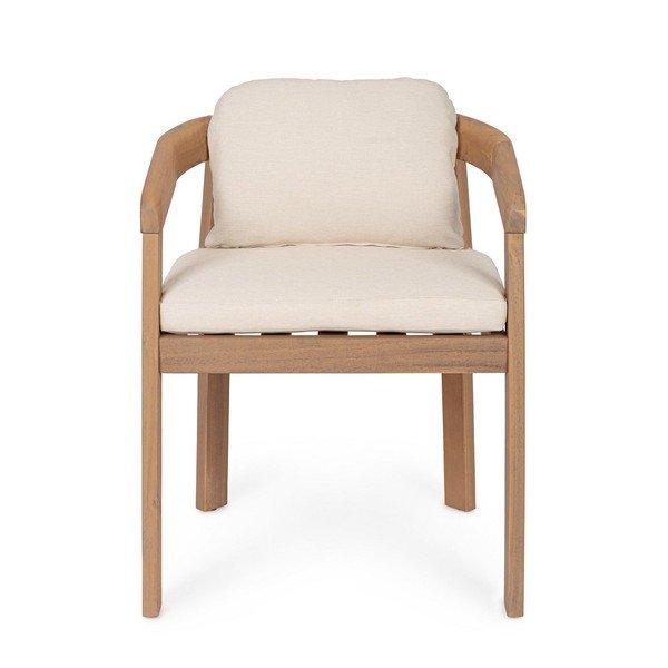 Drevená záhradná stolička v prírodnej farbe Pablo – Bizzotto-image-2