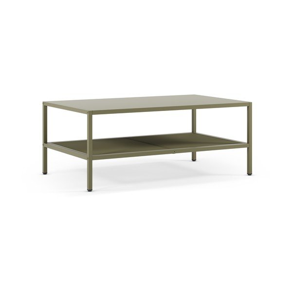 Zelený kovový konferenčný stolík 60x100 cm Fayna – Marckeric