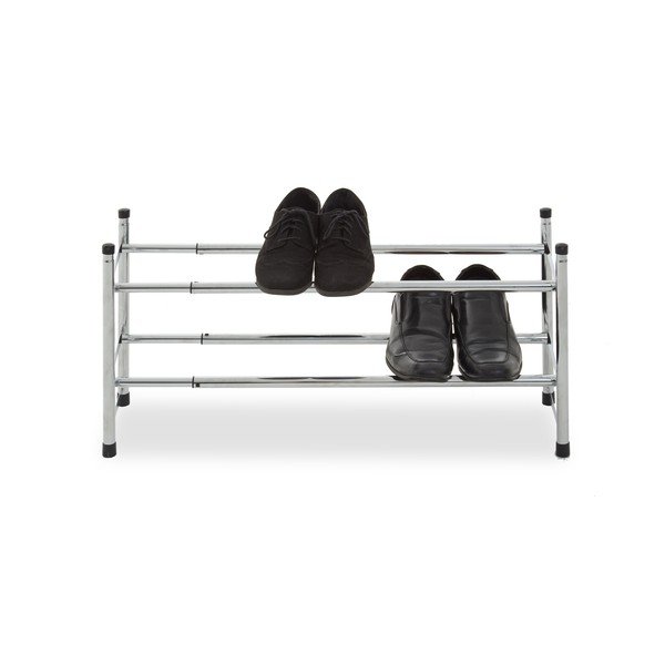 Kovový teleskopický stojan na topánky v striebornej farbe – Premier Housewares-image-2