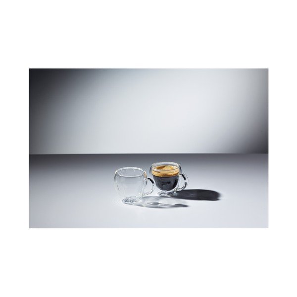Dva sklenené hrnčeky na espresso  Kitchen Craft   Le'Xpress, 80 ml-image-1