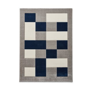 Modro-sivý koberec Think Rugs Brooklyn, 160 x 220 cm