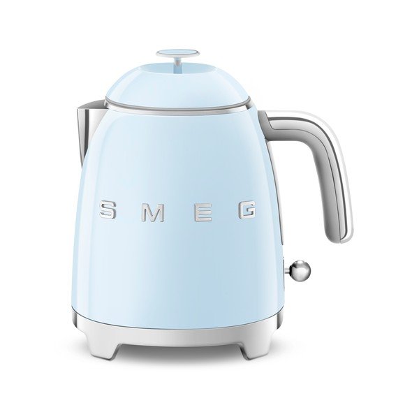 Svetlomodrá rýchlovarná kanvica z nehrdzavejúcej ocele 800 ml Retro Style – SMEG