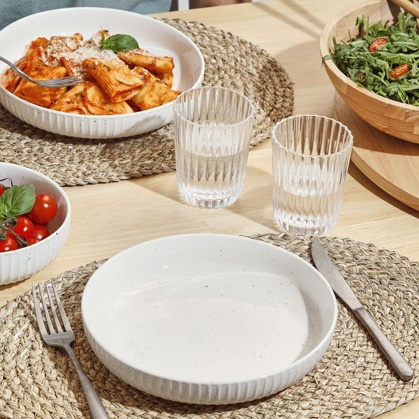 Biely hlboký  tanier ø 22 cm Ora Gloss – Salt&Pepper-image-2