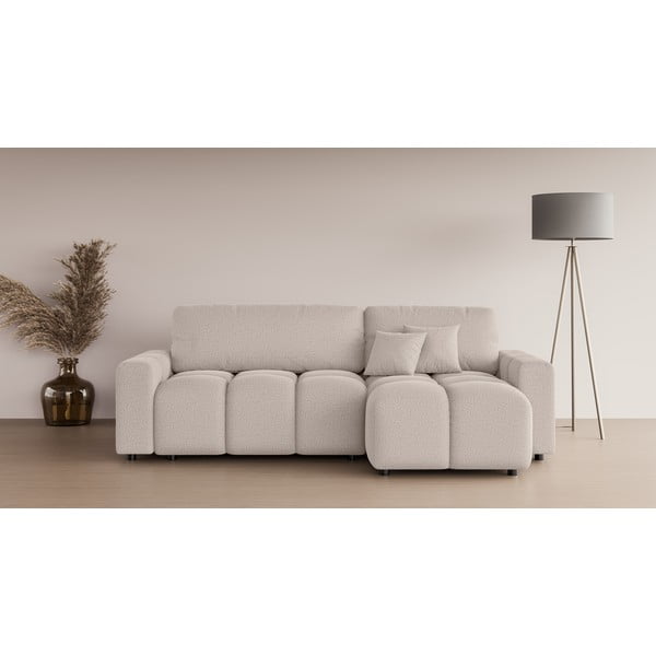 Béžová rozkladacia rohová pohovka (variabilná) Luki – Ropez-image-1