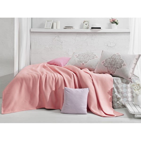 Prikrývka s plachtou Lovely Pink, 160x235 cm